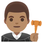man judge: medium skin tone untuk platform Google