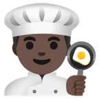 man cook: dark skin tone til Google platform