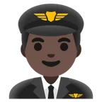 man pilot: dark skin tone pentru platforma Google