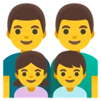 family: man, man, girl, boy para la plataforma Google