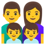 Googleプラットフォームのfamily: man, woman, boy, boy