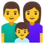 family: man, woman, boy for Google platform