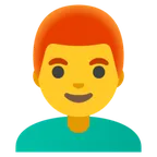 man: red hair för Google-plattform