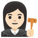 woman judge: light skin tone per la piattaforma Google