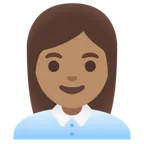 woman office worker: medium skin tone alustalla Google