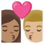 Google dla platformy kiss: woman, man, medium skin tone, medium-light skin tone