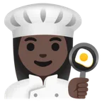 woman cook: dark skin tone til Google platform