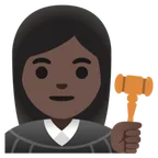 Google dla platformy woman judge: dark skin tone