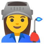 woman factory worker para la plataforma Google