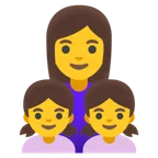 family: woman, girl, girl for Google-plattformen