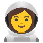 woman astronaut til Google platform