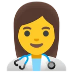 woman health worker لمنصة Google