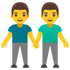 Google 平台中的 men holding hands