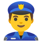 Google 平台中的 man police officer