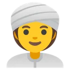 woman wearing turban voor Google platform