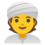 Google 플랫폼을 위한 person wearing turban