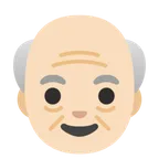 old man: light skin tone per la piattaforma Google