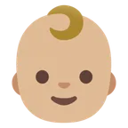 baby: medium-light skin tone per la piattaforma Google