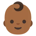 baby: medium-dark skin tone สำหรับแพลตฟอร์ม Google