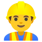 man construction worker for Google-plattformen