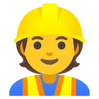 construction worker för Google-plattform