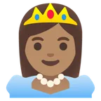 Google 플랫폼을 위한 princess: medium skin tone