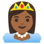 princess: medium-dark skin tone untuk platform Google