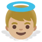 baby angel: medium-light skin tone สำหรับแพลตฟอร์ม Google