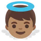 baby angel: medium skin tone untuk platform Google