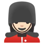 woman guard: light skin tone para la plataforma Google