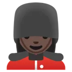 Google platformon a(z) woman guard: dark skin tone képe