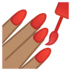 nail polish: medium skin tone untuk platform Google