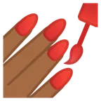 nail polish: medium-dark skin tone untuk platform Google