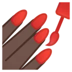 nail polish: dark skin tone pentru platforma Google