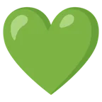Google 平台中的 green heart