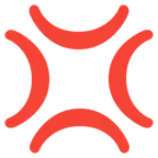 Google प्लेटफ़ॉर्म के लिए anger symbol