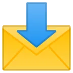 Google dla platformy envelope with arrow