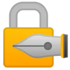 locked with pen עבור פלטפורמת Google