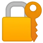 Google platformu için locked with key