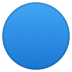 blue circle alustalla Google