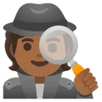 detective: medium-dark skin tone untuk platform Google