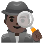 man detective: dark skin tone per la piattaforma Google