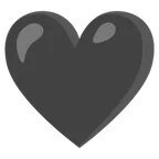 black heart för Google-plattform