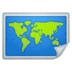world map för Google-plattform