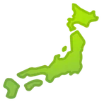 map of Japan alustalla Google