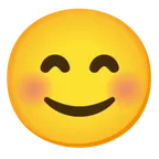 Google cho nền tảng smiling face with smiling eyes