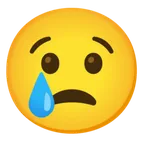 crying face voor Google platform