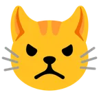 Google প্ল্যাটফর্মে জন্য pouting cat