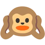 hear-no-evil monkey لمنصة Google