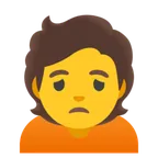 Google 平台中的 person frowning